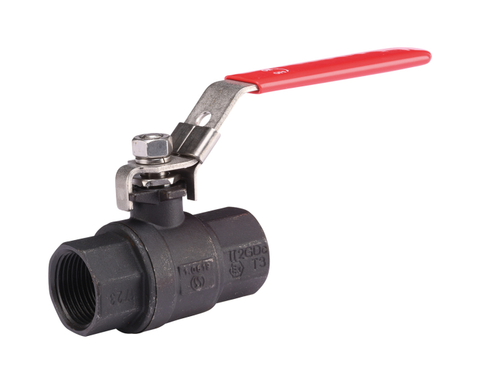 Carbon steel ball valve 705 2 piece body BSP 1/4''